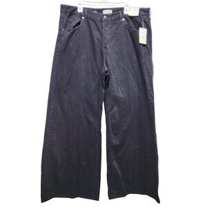 Universal Thread Womens Wide Leg Jeans Size 17R Super Wide Relaxed Fit Black